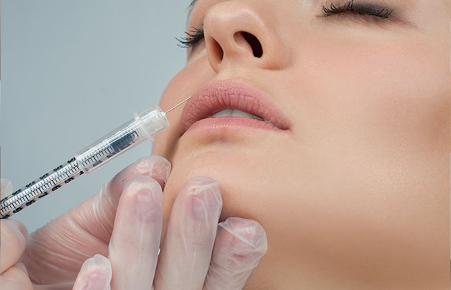 Patient receiving juvederm fillers at Skinlastiq Medical Laser Cosmetic Spa in Burlingame