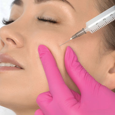 Patient receiving rha collection for sunken cheeks at Skinlastiq Medical Laser Cosmetic Spa in Burlingame