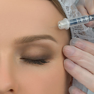 Patient receiving xeomin for wrinkles at Skinlastiq Medical Laser Cosmetic Spa in Burlingame